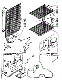 Unit Parts parts for Kenmore Freezer 106.8241512 (1068241512, 106 8241512) from AppliancePartsPros.com