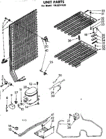 Unit Parts parts for Kenmore Freezer 106.8241520 (1068241520, 106 8241520) from AppliancePartsPros.com