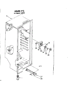 Liner Parts parts for Kenmore Freezer 106.8241520 (1068241520, 106 8241520) from AppliancePartsPros.com