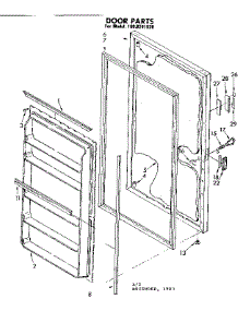 Door Parts parts for Kenmore Freezer 106.8241520 (1068241520, 106 8241520) from AppliancePartsPros.com
