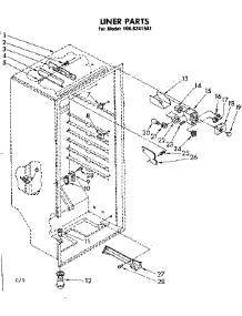 Liner Parts parts for Kenmore Freezer 106.8241541 (1068241541, 106 8241541) from AppliancePartsPros.com