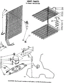 Unit Parts parts for Kenmore Freezer 106.8241580 (1068241580, 106 8241580) from AppliancePartsPros.com