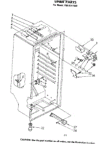 Liner Parts parts for Kenmore Freezer 106.8241580 (1068241580, 106 8241580) from AppliancePartsPros.com