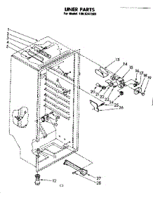Liner Parts parts for Kenmore Freezer 106.8241581 (1068241581, 106 8241581) from AppliancePartsPros.com
