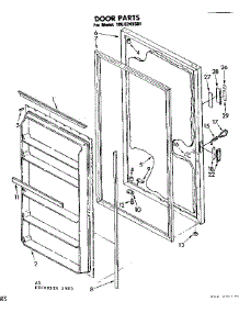 Door Parts parts for Kenmore Freezer 106.8241581 (1068241581, 106 8241581) from AppliancePartsPros.com
