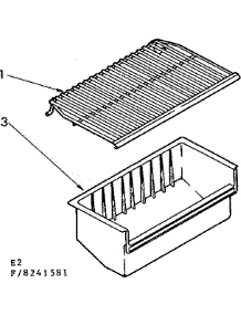 Shelf Parts parts for Kenmore Freezer 106.8241581 (1068241581, 106 8241581) from AppliancePartsPros.com