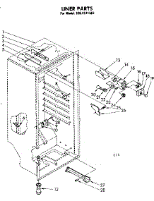 Liner Parts parts for Kenmore Freezer 106.8241582 (1068241582, 106 8241582) from AppliancePartsPros.com