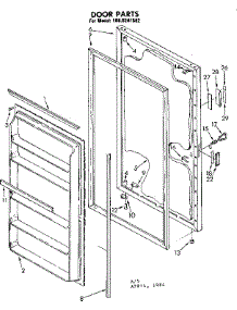 Door Parts parts for Kenmore Freezer 106.8241582 (1068241582, 106 8241582) from AppliancePartsPros.com