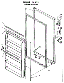Door Parts parts for Kenmore Freezer 106.8242050 (1068242050, 106 8242050) from AppliancePartsPros.com