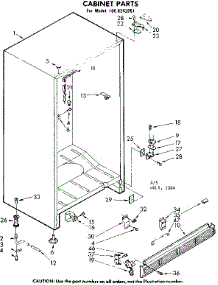 Cabinet Parts parts for Kenmore Freezer 106.8242051 (1068242051, 106 8242051) from AppliancePartsPros.com
