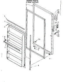Door Parts parts for Kenmore Freezer 106.8242051 (1068242051, 106 8242051) from AppliancePartsPros.com