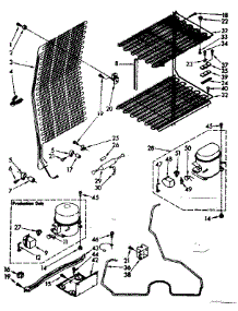 Unit Parts parts for Kenmore Freezer 106.8251121 (1068251121, 106 8251121) from AppliancePartsPros.com
