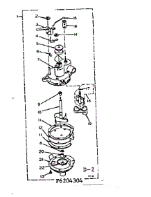 Pump Assembly parts for Kenmore Washer 110.6204304 (1106204304, 110 6204304) from AppliancePartsPros.com