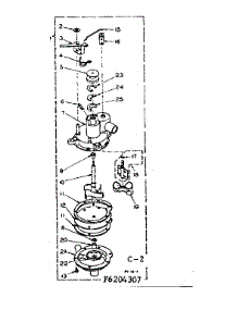 Pump Assembly parts for Kenmore Washer 110.6204357 (1106204357, 110 6204357) from AppliancePartsPros.com