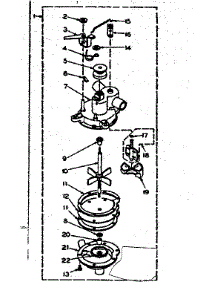 Pump Assembly parts for Kenmore Washer 110.6204451 (1106204451, 110 6204451) from AppliancePartsPros.com