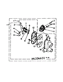 Two Way Valve Assembly parts for Kenmore Washer 110.6204601 (1106204601, 110 6204601) from AppliancePartsPros.com