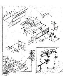 Top And Console Assembly parts for Kenmore Washer 110.6204803 (1106204803, 110 6204803) from AppliancePartsPros.com