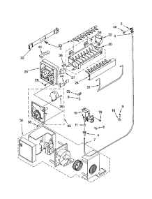 Icemaker parts for Kenmore Refrigerator 106.61283102 (10661283102, 106 61283102) from AppliancePartsPros.com