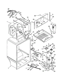 Liner parts for Kenmore Refrigerator 106.61283102 (10661283102, 106 61283102) from AppliancePartsPros.com