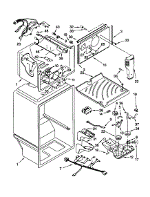 Liner parts for Kenmore Refrigerator 106.61899000 (10661899000, 106 61899000) from AppliancePartsPros.com