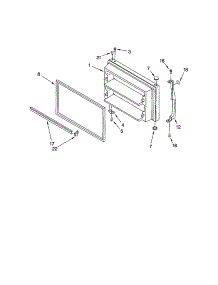 Freezer Door parts for Kenmore Refrigerator 106.61964100 (10661964100, 106 61964100) from AppliancePartsPros.com