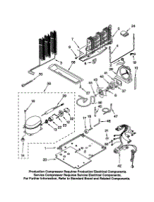Unit parts for Kenmore Refrigerator 106.61994100 (10661994100, 106 61994100) from AppliancePartsPros.com