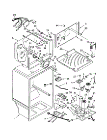 Liner parts for Kenmore Refrigerator 106.61994101 (10661994101, 106 61994101) from AppliancePartsPros.com