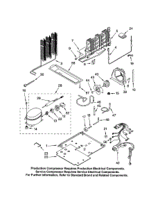 Unit parts for Kenmore Refrigerator 106.61994101 (10661994101, 106 61994101) from AppliancePartsPros.com