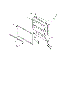 Freezer Door parts for Kenmore Refrigerator 106.61994101 (10661994101, 106 61994101) from AppliancePartsPros.com