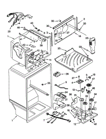 Liner parts for Kenmore Refrigerator 106.61999100 (10661999100, 106 61999100) from AppliancePartsPros.com