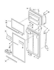 Door Parts parts for Kenmore Refrigerator 106.62153110 (10662153110, 106 62153110) from AppliancePartsPros.com