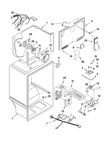 Liner Parts parts for Kenmore Refrigerator 106.62153110 (10662153110, 106 62153110) from AppliancePartsPros.com