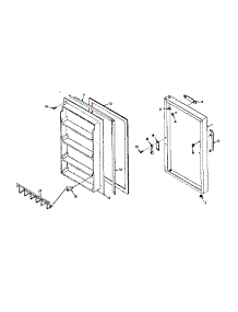 Door Parts parts for Kenmore Freezer 106.6221100 (1066221100, 106 6221100) from AppliancePartsPros.com