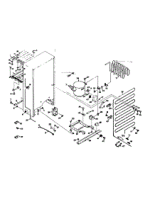 Unit Parts parts for Kenmore Freezer 106.6221100 (1066221100, 106 6221100) from AppliancePartsPros.com