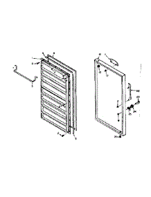 Freezer Door parts for Kenmore Freezer 106.6222171 (1066222171, 106 6222171) from AppliancePartsPros.com