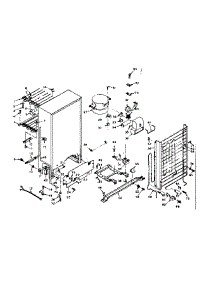 Freezer Unit parts for Kenmore Freezer 106.6222172 (1066222172, 106 6222172) from AppliancePartsPros.com