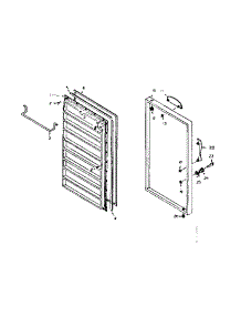 Freezer Door parts for Kenmore Freezer 106.6222173 (1066222173, 106 6222173) from AppliancePartsPros.com