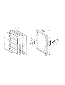 Door Parts parts for Kenmore Freezer 106.6226130 (1066226130, 106 6226130) from AppliancePartsPros.com