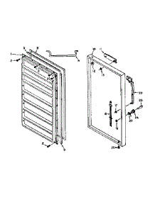 Freezer Door Parts parts for Kenmore Freezer 106.6226151 (1066226151, 106 6226151) from AppliancePartsPros.com
