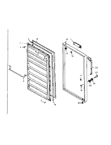 Freezer Doorparts parts for Kenmore Freezer 106.6226152 (1066226152, 106 6226152) from AppliancePartsPros.com