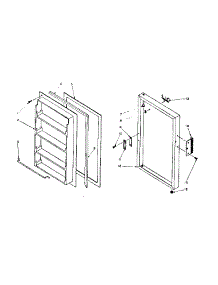 Door Parts parts for Kenmore Freezer 106.6227130 (1066227130, 106 6227130) from AppliancePartsPros.com