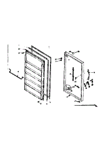 Door Parts parts for Kenmore Freezer 106.625140 (106625140, 106 625140) from AppliancePartsPros.com