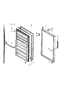 Door Parts parts for Kenmore Freezer 106.625202 (106625202, 106 625202) from AppliancePartsPros.com