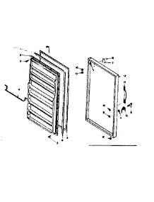 Door Parts parts for Kenmore Freezer 106.625210 (106625210, 106 625210) from AppliancePartsPros.com