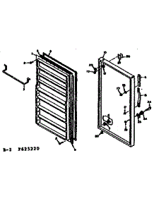 Door Parts parts for Kenmore Freezer 106.625220 (106625220, 106 625220) from AppliancePartsPros.com