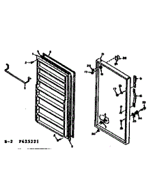 Door Parts parts for Kenmore Freezer 106.625221 (106625221, 106 625221) from AppliancePartsPros.com