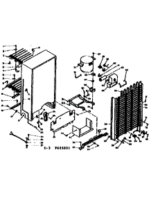 Unit Parts parts for Kenmore Freezer 106.625221 (106625221, 106 625221) from AppliancePartsPros.com