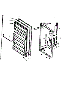 Door Parts parts for Kenmore Freezer 106.625252 (106625252, 106 625252) from AppliancePartsPros.com