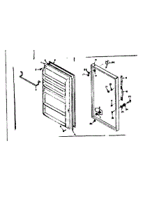 Door Parts parts for Kenmore Freezer 106.625420 (106625420, 106 625420) from AppliancePartsPros.com