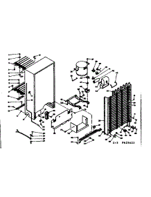 Unit Parts parts for Kenmore Freezer 106.625421 (106625421, 106 625421) from AppliancePartsPros.com